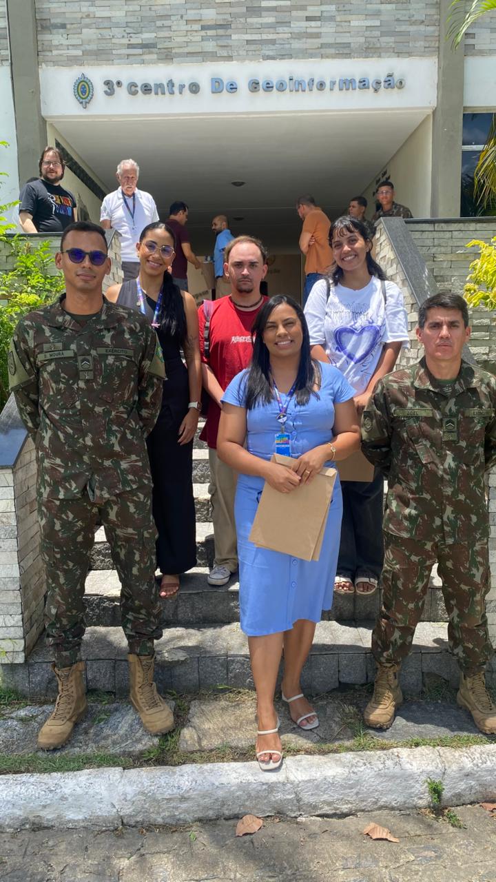Imagem da matéria: Servidores da Condepe/Fidem participam de capacitação sobre Geoinformação promovida pelo Exército